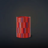 LED pillar candle with geometric pattern, 10 cm, from Flying Tiger Copenhagen, featuring modern design and warm ambient light.