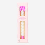 Pink bow and pearl ballpoint pen from Flying Tiger Copenhagen, stylish office writing accessory with charming design.