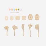 DIY houten bloemenboeket