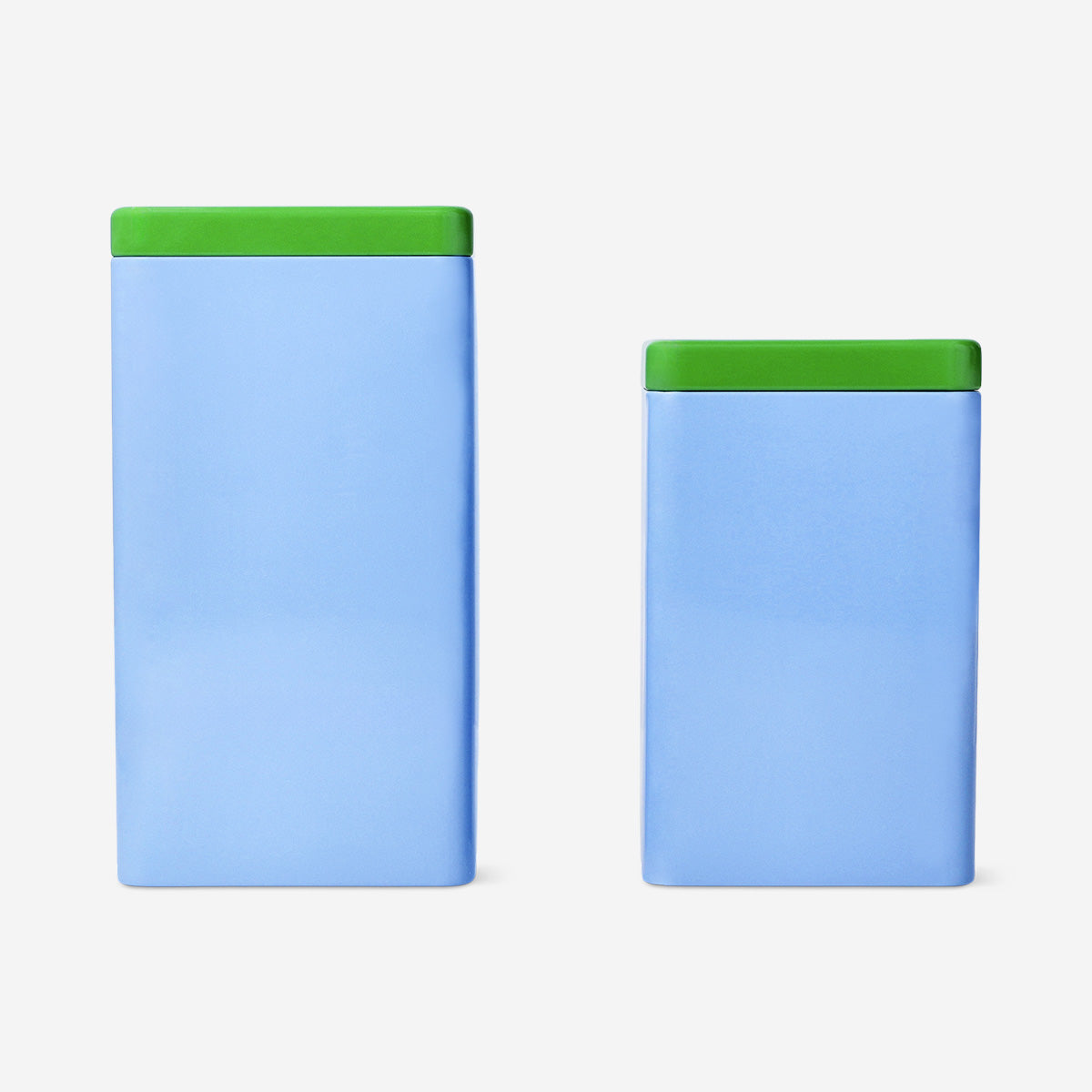 Blue food storage tins - 2 pcs