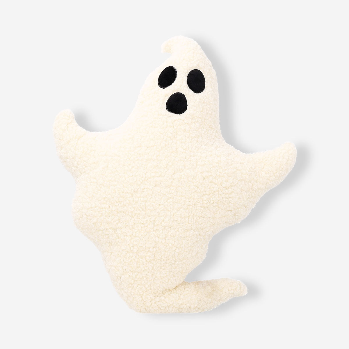 White ghost cushion from Flying Tiger Copenhagen, 47 cm, soft plush home decor with a friendly ghost design.
