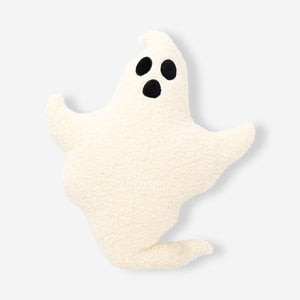 White ghost cushion from Flying Tiger Copenhagen, 47 cm, soft plush home decor with a friendly ghost design.