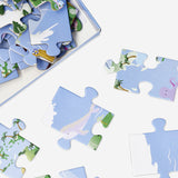 Puzzle - Mapa-mundo ilustrado