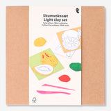 Light clay by numbers hobby set with numbered clay pieces and tools for creative crafting, from Flying Tiger Copenhagen.
