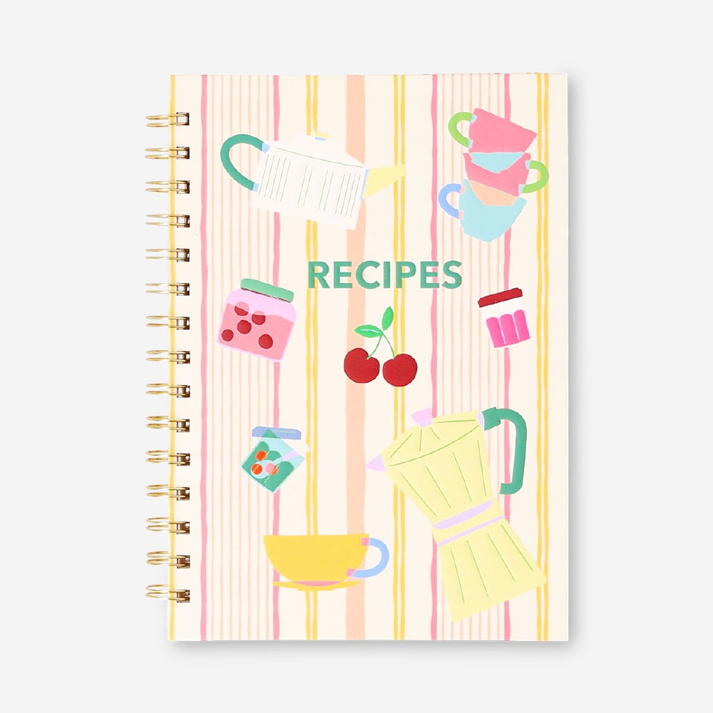 Flying Tiger Copenhagen office recipe book with colorful pages and creative recipes for workplace cooking and entertaining.