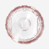 Floral glass egg cup