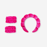 RuPaul's Drag Race x Flying Tiger Copenhagen - Fascia rosa per skincare e polsini - 3 pz