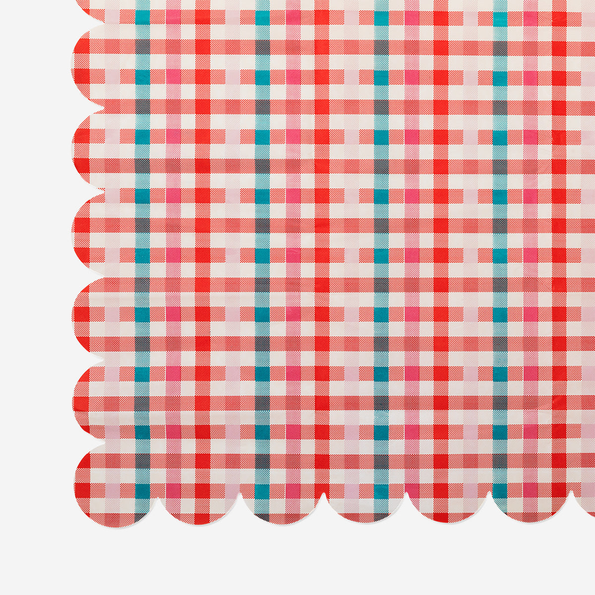 Chequered paper picnic tablecloth - 120x180 cm