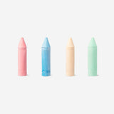Four colorful Jumbo pavement chalks from Flying Tiger Copenhagen for outdoor drawing and creative play.