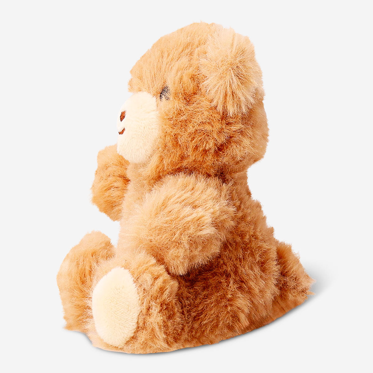 Flying Tiger Copenhagen plush teddy bear keyring with soft fabric and embroidered facial details, perfect for keys or bags.