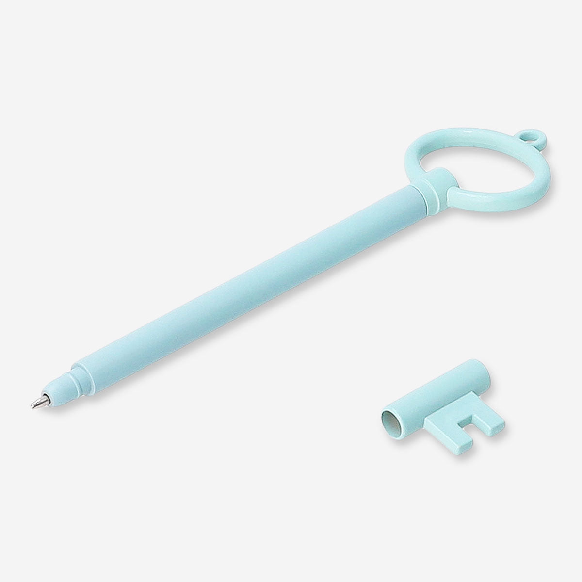 Green key-shaped ballpoint pen from Flying Tiger Copenhagen, ideal for office writing and note-taking.