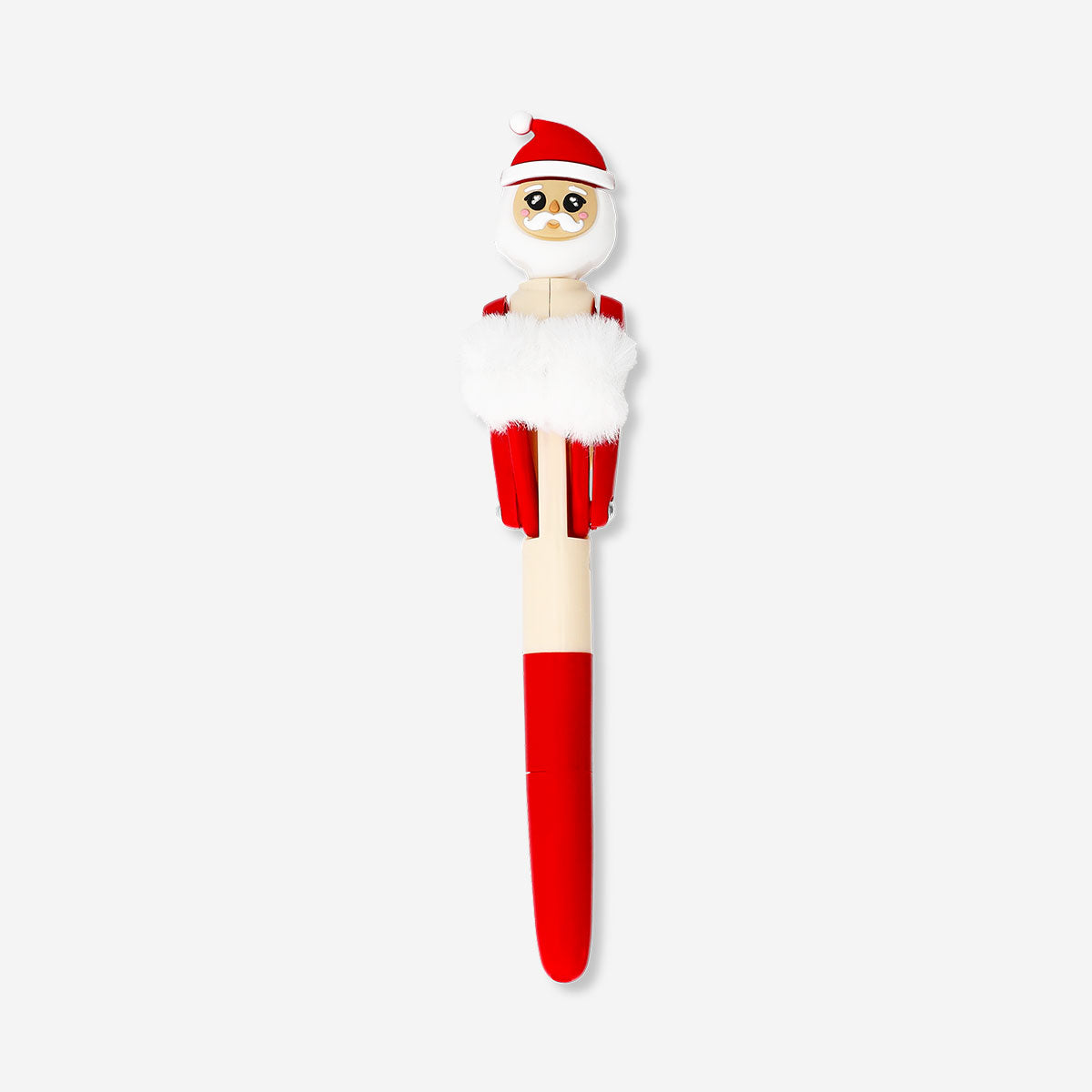 Flying Tiger Copenhagen punching pen featuring a festive Santa design, perfect for office use and holiday gifting.
