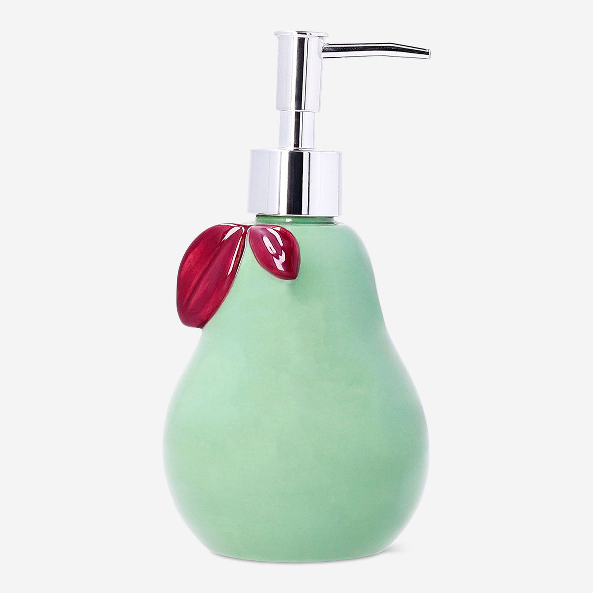 Flying Tiger Copenhagen pear-shaped soap dispenser for home use, featuring a sleek design and easy-to-use pump.