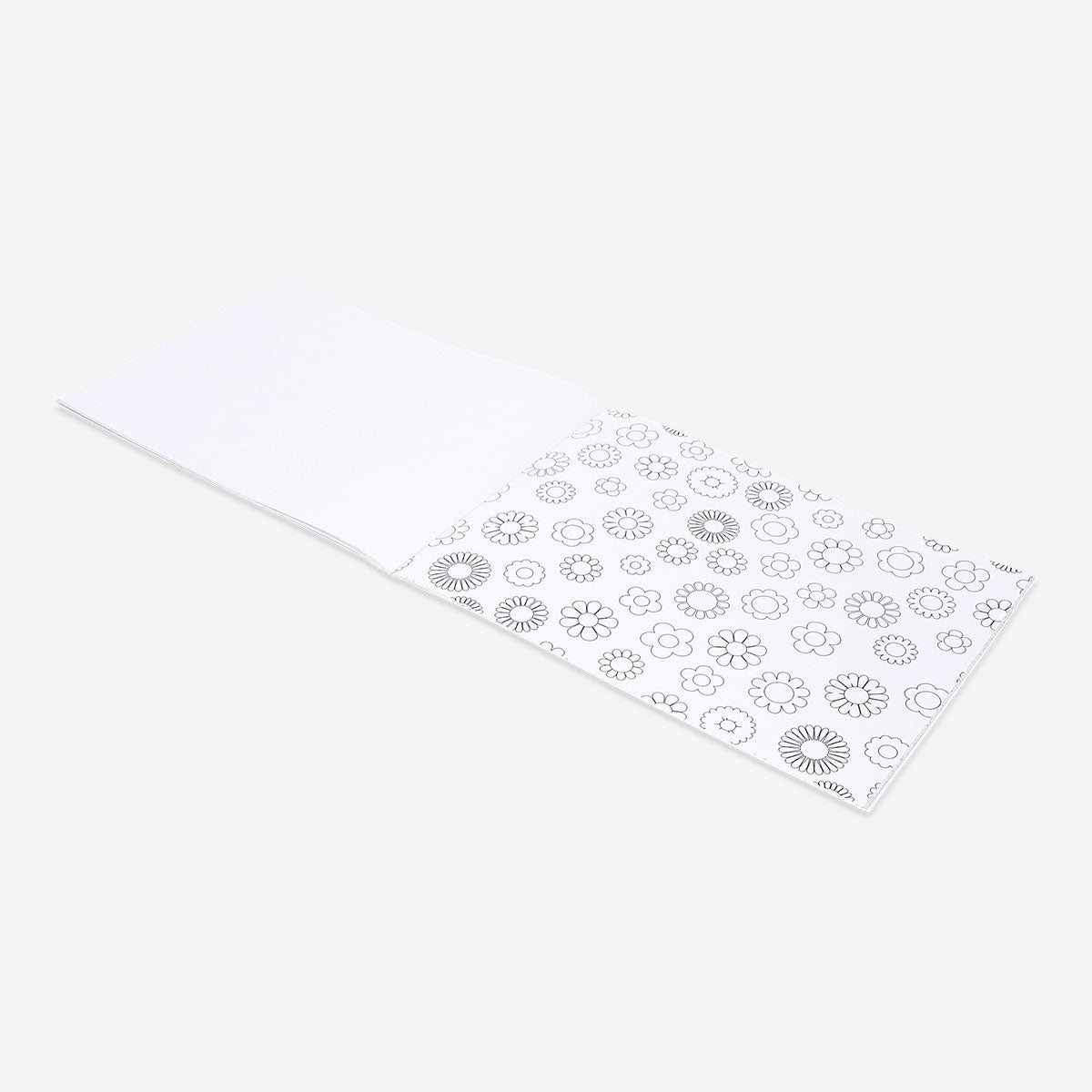Coloring book titled Wellbeing by Flying Tiger Copenhagen, featuring calming illustrations for relaxation and creative hobby activities.