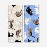 Fabric cat tea towels - 2 pcs