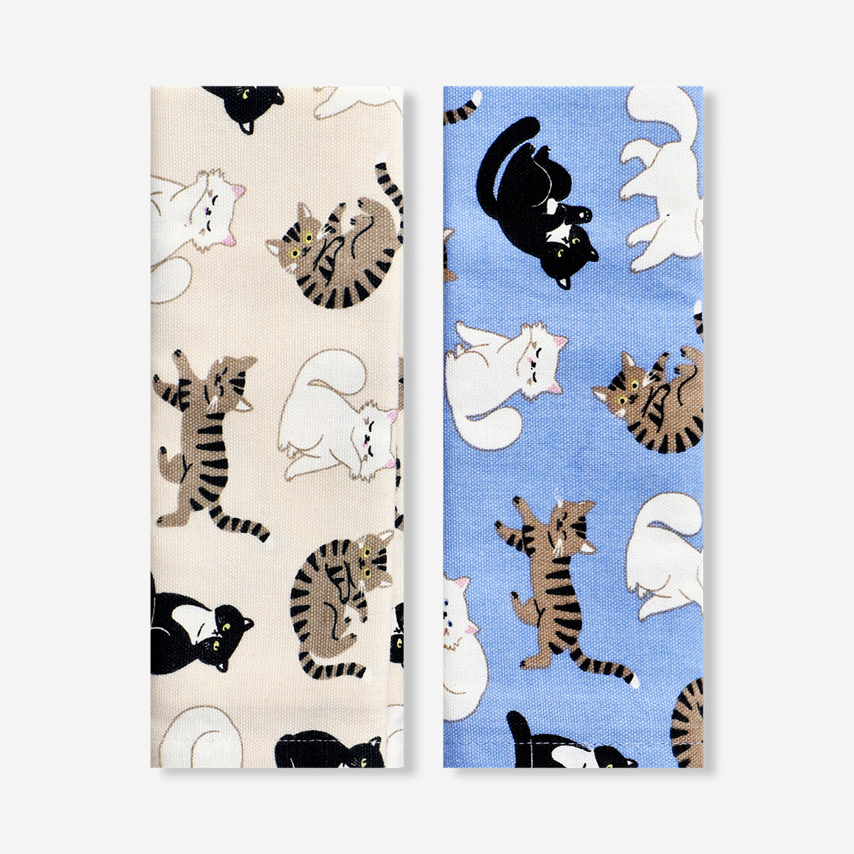 Fabric cat tea towels - 2 pcs