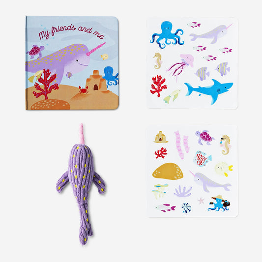 Activity book. Holiday with narwhal