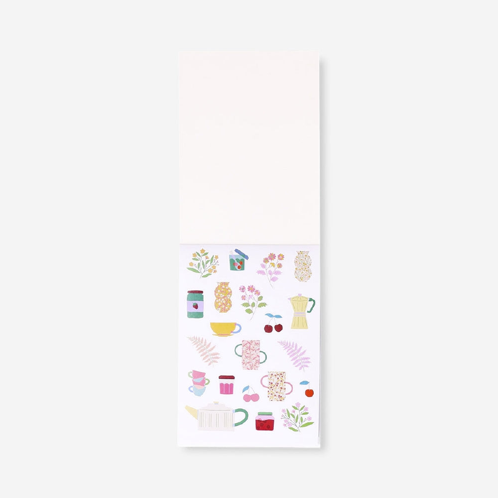 Office sticker book for planning by Flying Tiger Copenhagen, featuring colorful stickers for organizing and decorating planners.