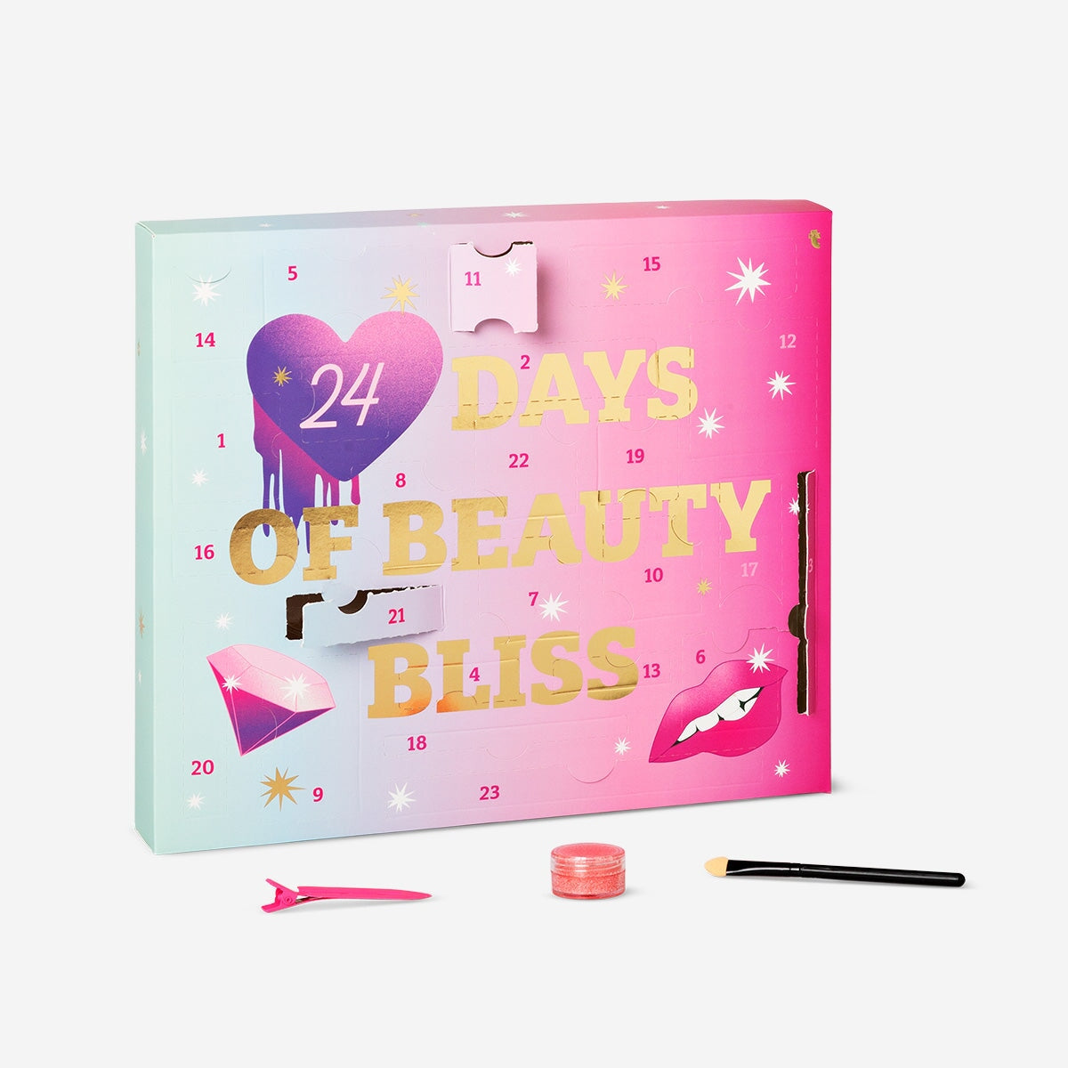 Advent Calendar with 24 Beauty Gifts Personal care Flying Tiger Copenhagen 