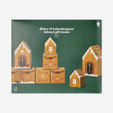 Advent gift boxes in gingerbread house design - 24 pcs Office Flying Tiger Copenhagen 