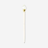 White Flying Tiger Copenhagen ballpoint pen with a decorative crystal topper, ideal for office use.