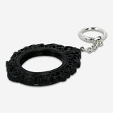 Gothic picture frame textile keyring by Flying Tiger Copenhagen featuring dark, gothic-themed fabric with intricate details.