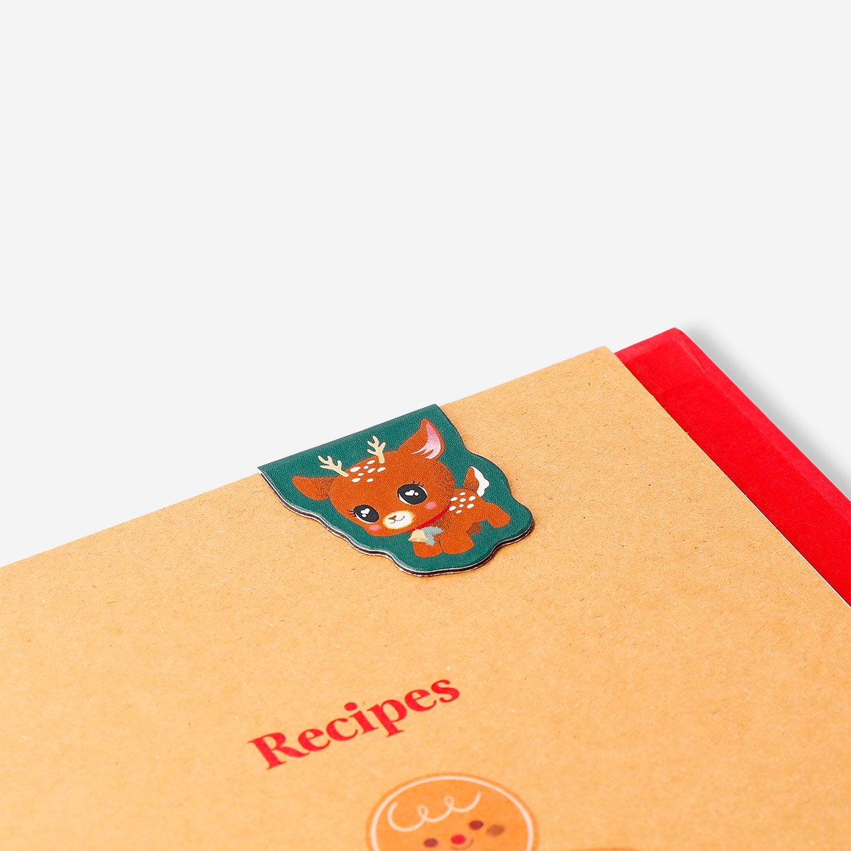 Set of four magnetic Christmas bookmarks from Flying Tiger Copenhagen, featuring festive holiday designs for office or reading use.