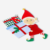 Metal elf girl hanging ornament for home decor, featuring detailed craftsmanship and a whimsical design by Flying Tiger Copenhagen.