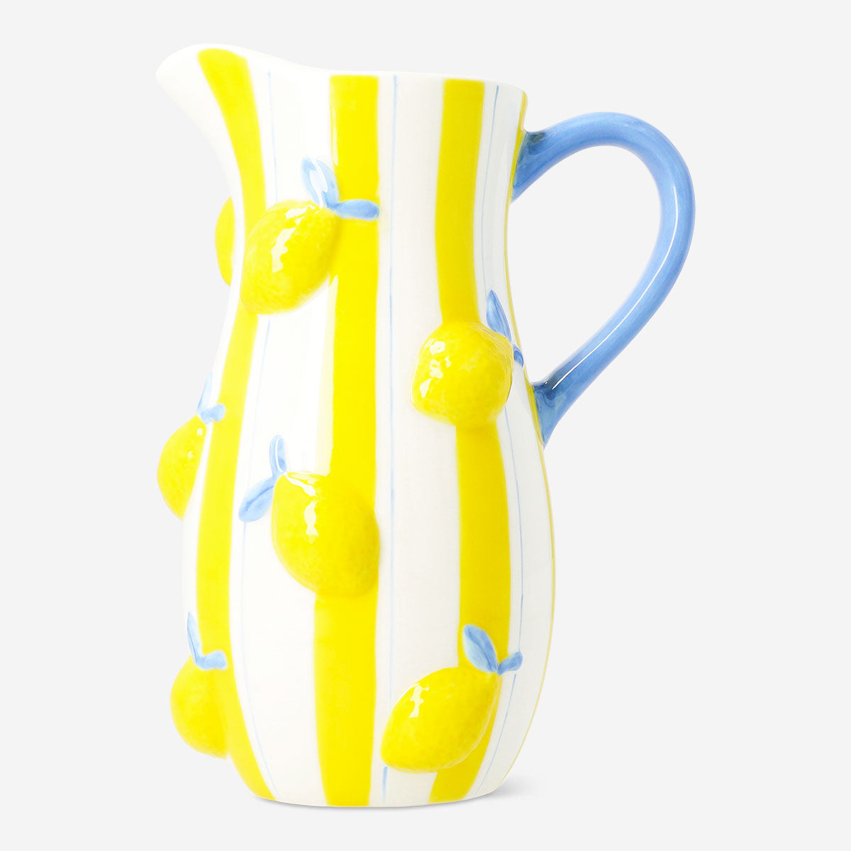 Ceramic kitchen jug with embossed lemon design, 1.2L capacity, by Flying Tiger Copenhagen.