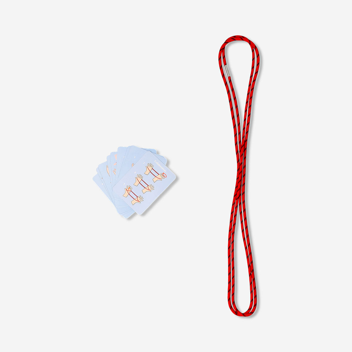 Flying Tiger Copenhagen Cat's Cradle game with colorful string for two players