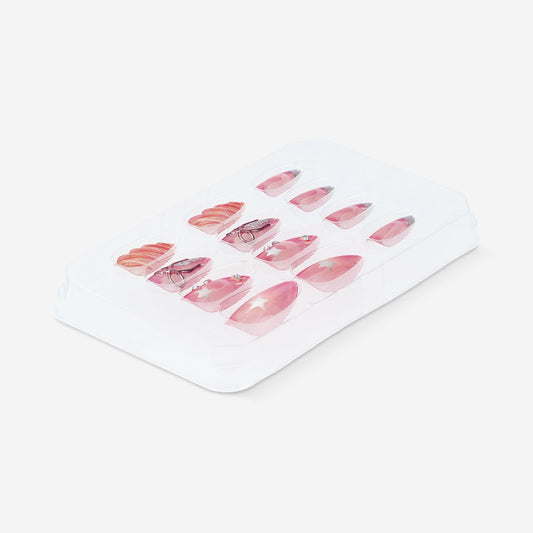 Articifial nails set - 3D bows