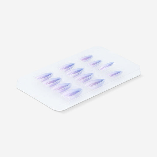 Articifial nails set - Holographic design