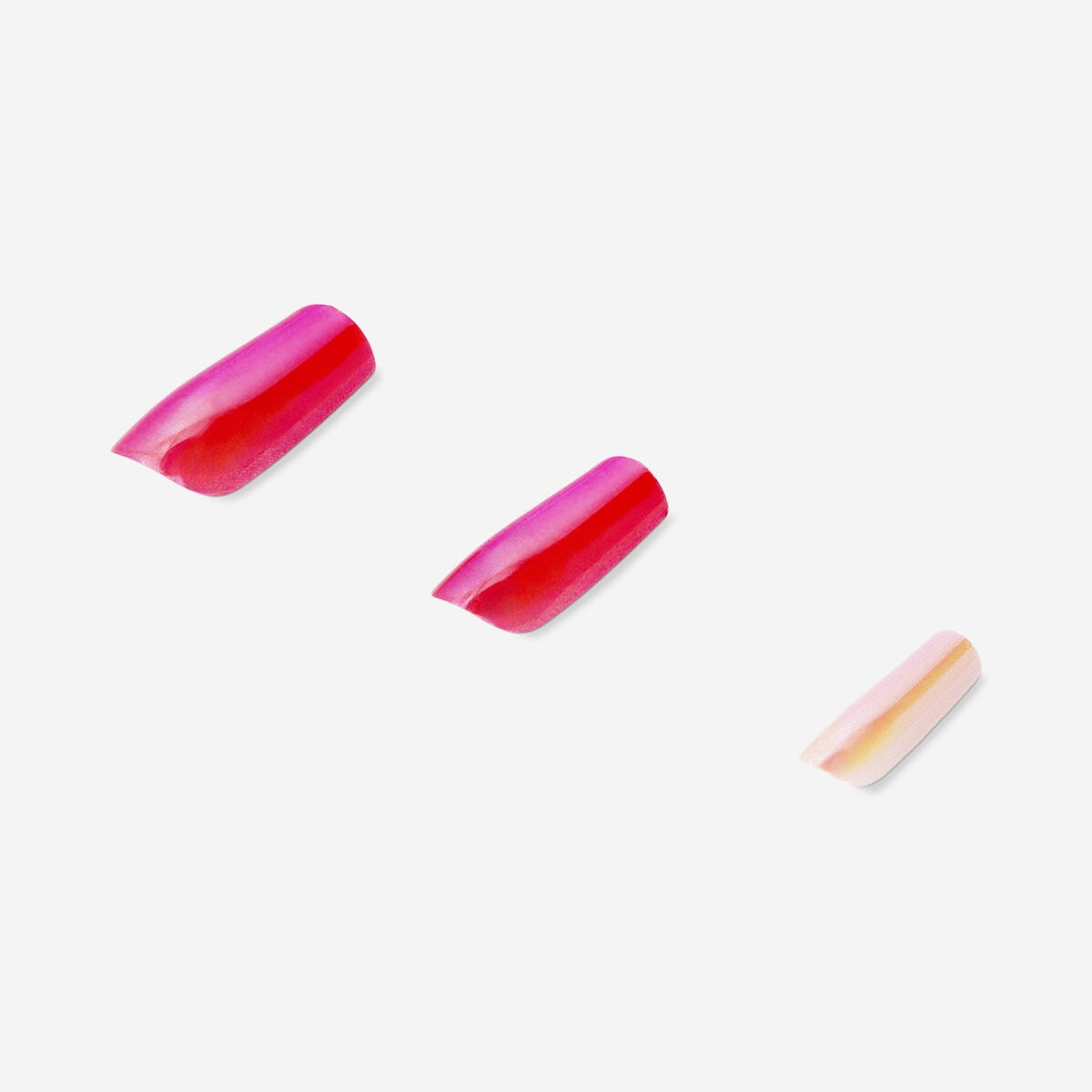 Artificial nails set - Pink iridescent design Personal care Flying Tiger Copenhagen 