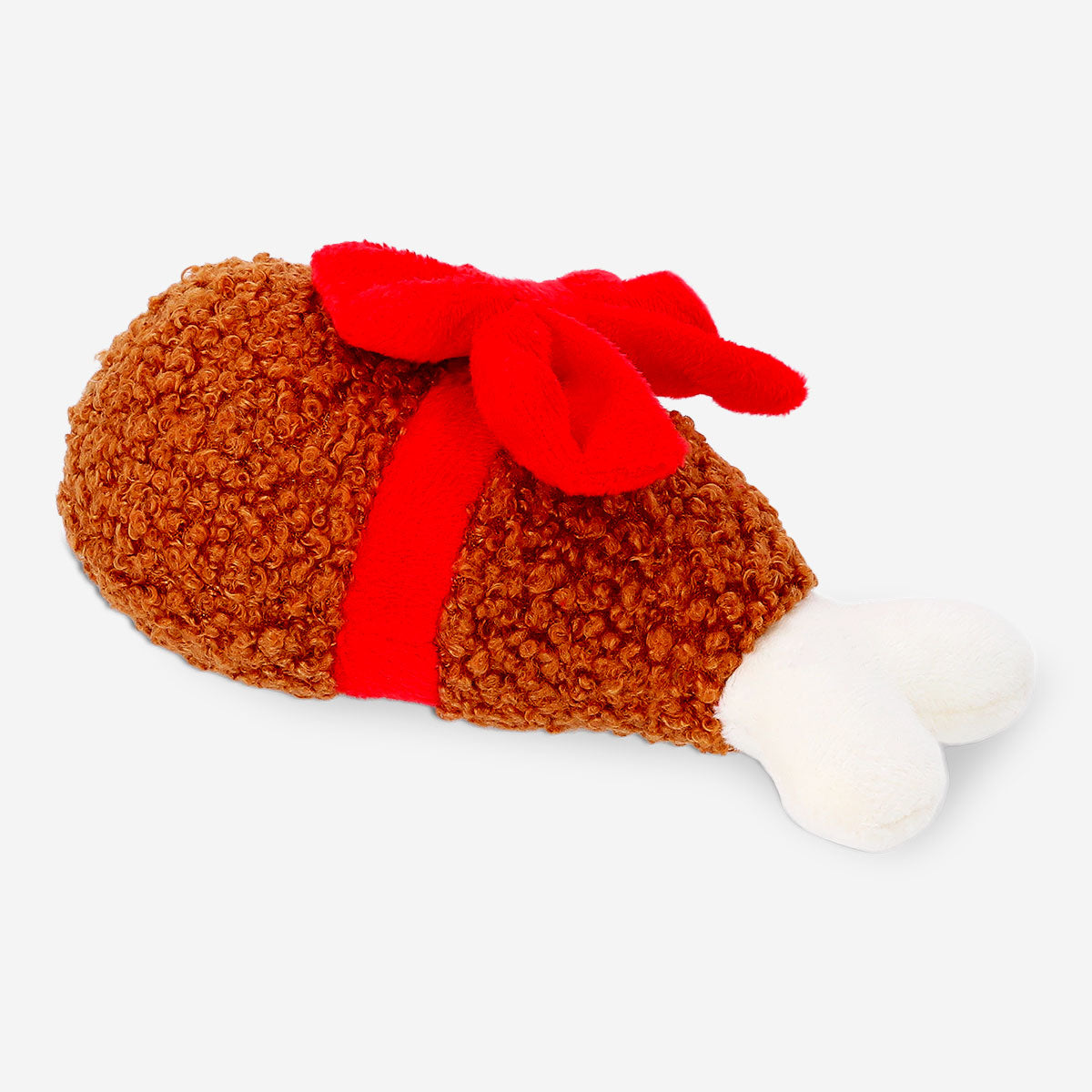 Pet toy - Turkey leg with bow