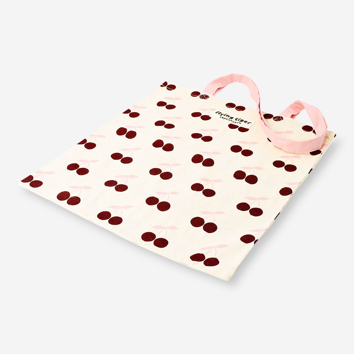 Tote bag - Pink and red cherries