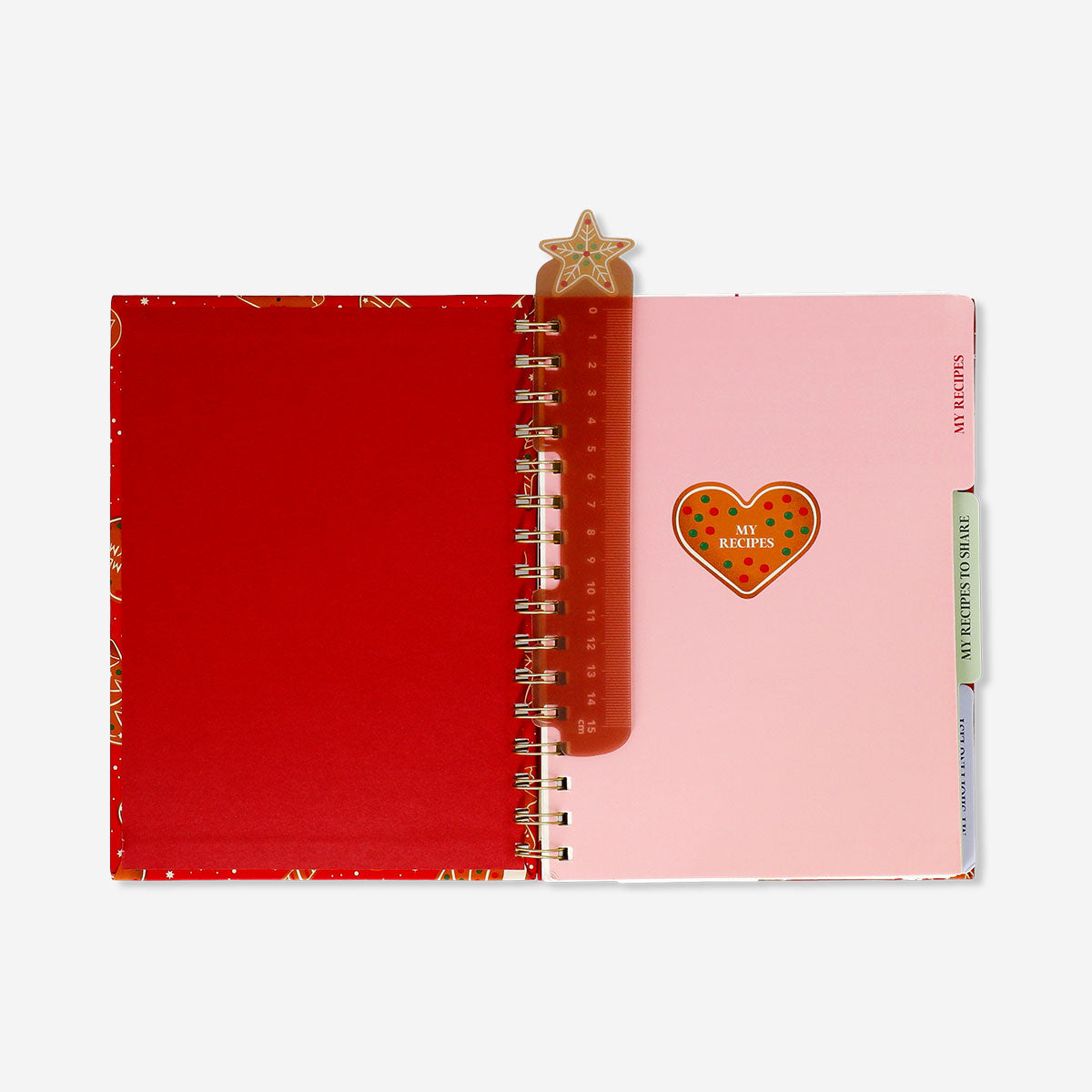 Flying Tiger Copenhagen A5 Christmas recipe book for office use, featuring festive holiday cooking and baking ideas.