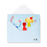 Office birthday card featuring colorful fish design from Flying Tiger Copenhagen, perfect for celebrating colleagues.