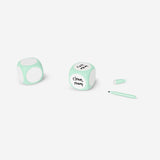 Dice with erasable marker - 2 pcs