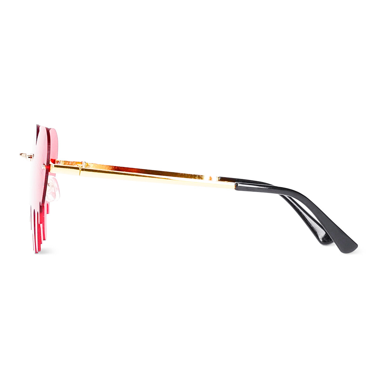 Red drip hearts party glasses from Flying Tiger Copenhagen featuring a fun, colorful heart drip design for festive celebrations.