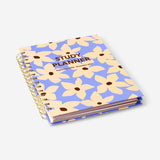 Flying Tiger Copenhagen floral study planner 2027 in English, featuring colorful floral cover for office and planning use.