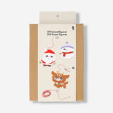 Set of 15 DIY Christmas foam figures for crafting, colorful holiday-themed foam shapes from Flying Tiger Copenhagen.