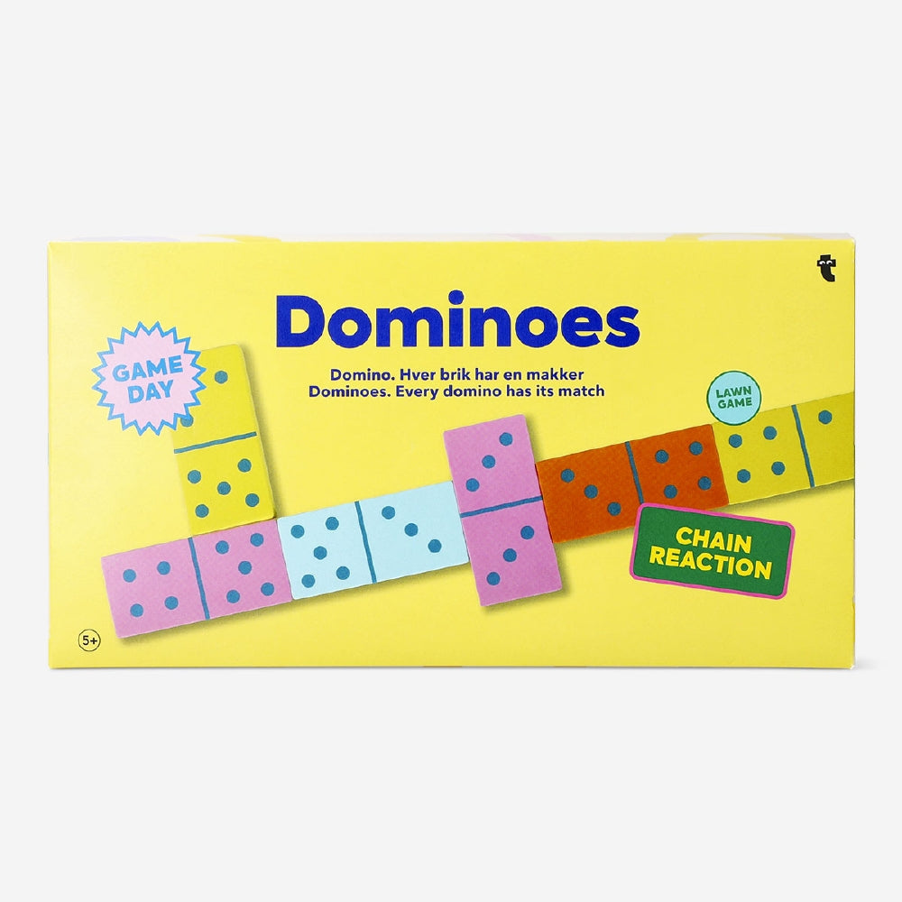 Flying Tiger Copenhagen lawn games set with colorful wooden pieces and game accessories for outdoor fun.