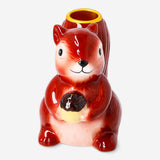 Flying Tiger Copenhagen squirrel candle holder, 11 cm tall, featuring a charming squirrel design for home decor.
