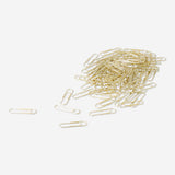 Set of 100 office paper clips from Flying Tiger Copenhagen, metallic binder clips for organizing papers.