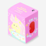 Pink flying unicorn fidget gadget from Flying Tiger Copenhagen with a whimsical unicorn design and textured surface.