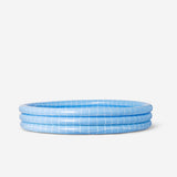 Blue inflatable paddling pool toy from Flying Tiger Copenhagen, 110 cm diameter, perfect for outdoor water play for kids.
