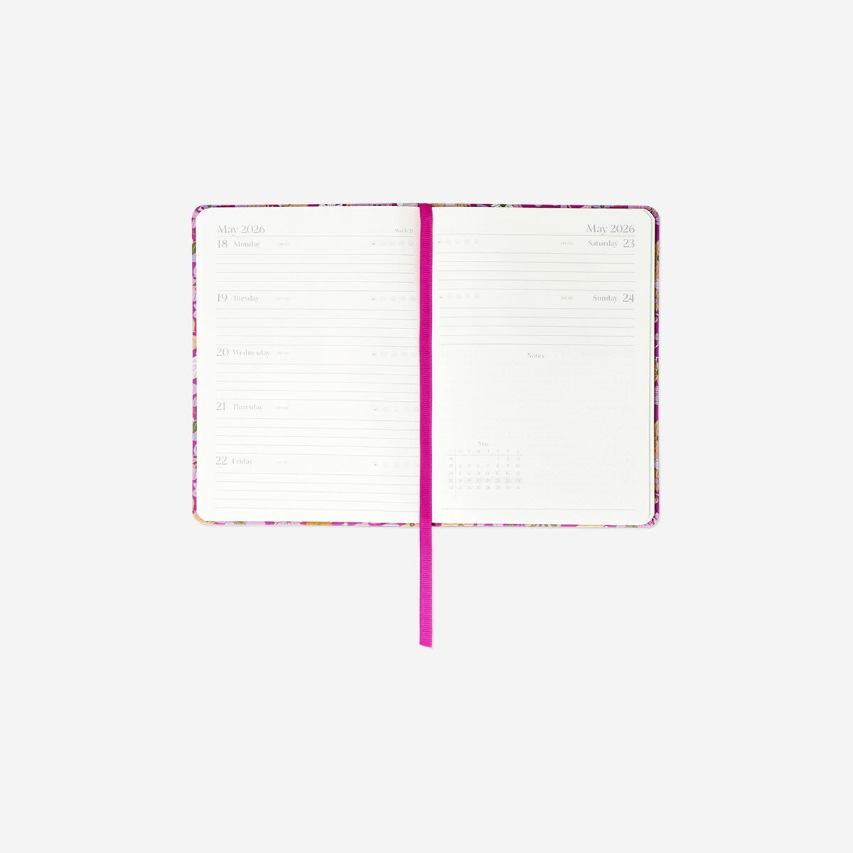 B6 Floral weekly diary - English office Flying Tiger Copenhagen 