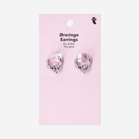 Hanging earrings - Silver knots