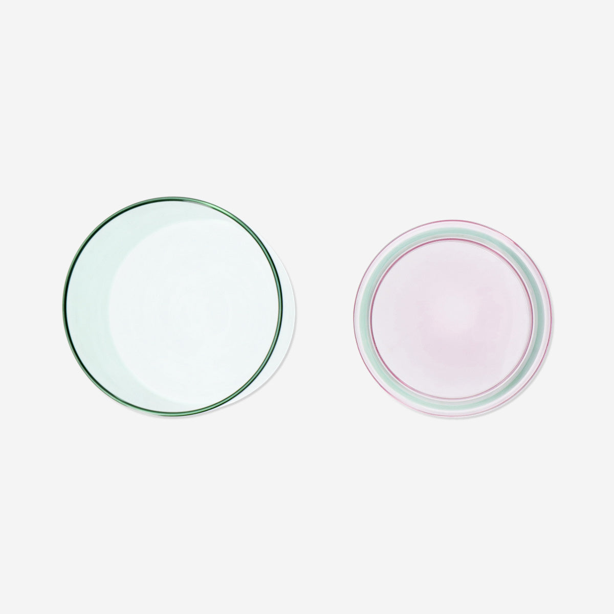 Green glass storage jar - 900 ml