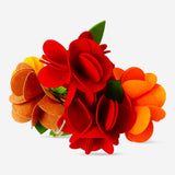 Colorful felt flower garland from Flying Tiger Copenhagen, 200 cm long, ideal for party decorations and festive settings.